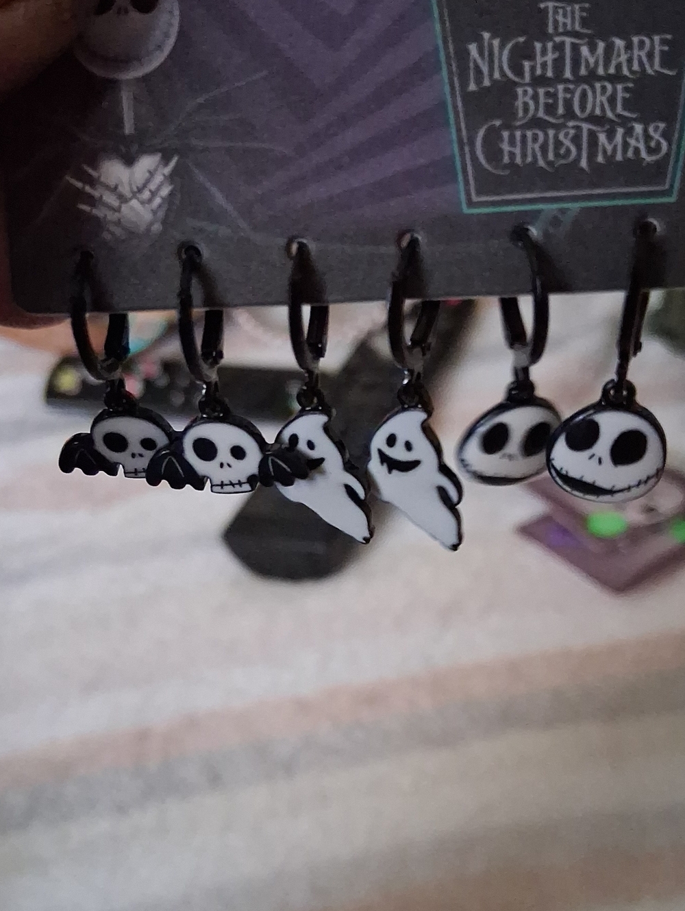 Glow In The Dark 3 Pair Earrings
